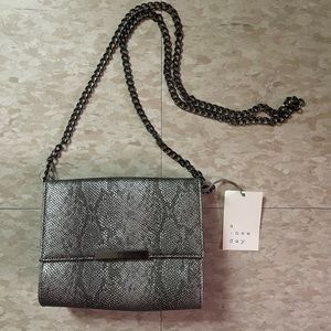 Metallic Snakeskin Clutch/Crossbody 🪩